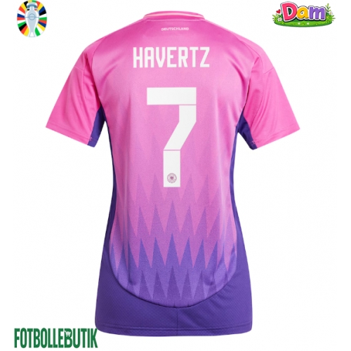 Tyskland Kai Havertz #7 Bortatröja Kvinnor EM 2024 Kortärmad